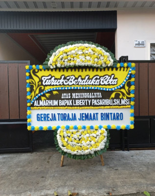 Papan Bunga Duka di Langkaplancar